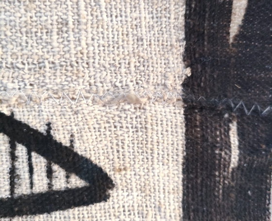 Image 1 of korhogo senoufo wandkleed vintage canvas