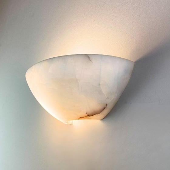 Image 1 of Lampada da parete in alabastro di Eclipsi, Spagna, anni '90