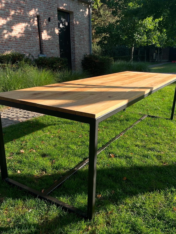 Image 1 of Eiken eettafel/ alles op maat