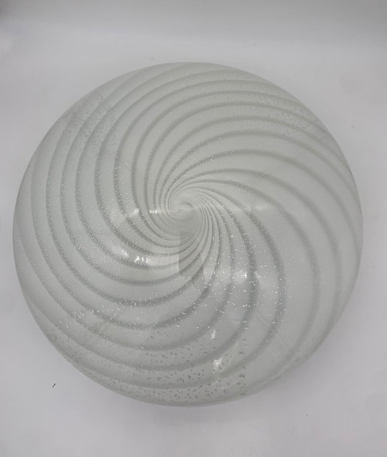 Image 1 of Murano glass ceiling light attributed to F3, restored, made in Italy, vintage