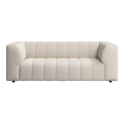 BoConcept 2,5-Sitzer Sofa, Bellagio Stoff Lazio Blanc