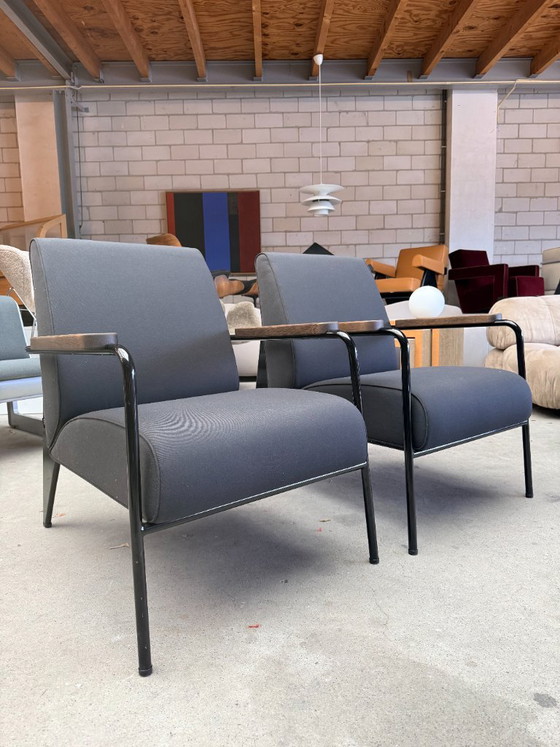 Poltrona De Salon Vitra di Jean Prouvé (Stock: 2) – Poltrone, Metal, Textile (photo 2 of 15)