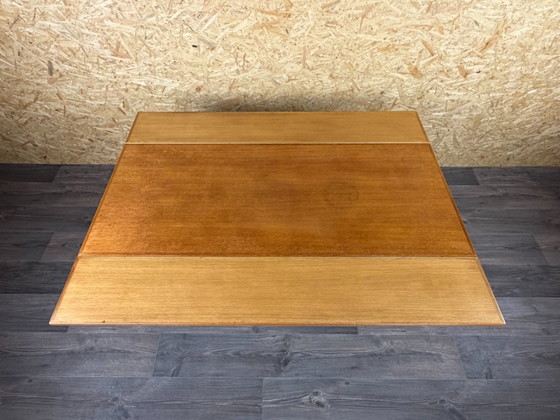 Tavolino da caffè o tavolo da pranzo regolabile in rovere, design danese anni '60 '70 – Tavolini da caffè (photo 16 of 21)