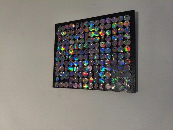 Image 1 of Mosaik aus Aluminiumdosen mit holografischem Effekt
