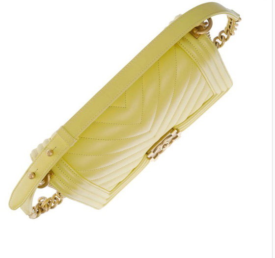 Image 1 of Borsa CHANEL Ragazzo in pelle gialla - 1012015