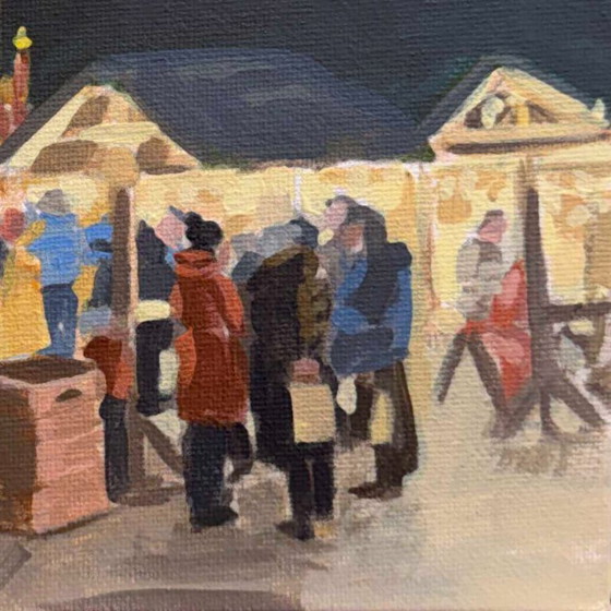 Image 1 of Peinture quotidienne, 20 x 20 cm, Sandra Kolondam