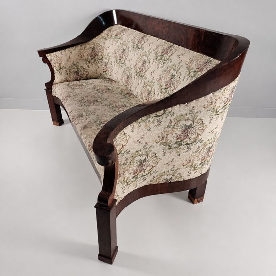 Image 1 of Canapé Biedermeier en placage de noyer