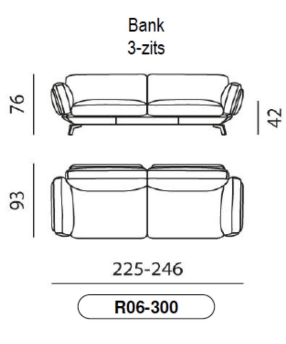 Image 1 of Leolux Nardo 3-seater sofa