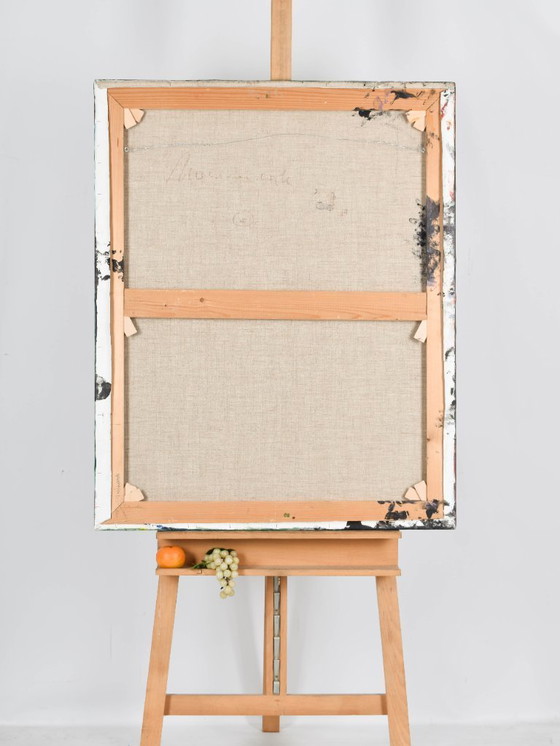 Image 1 of Helen Nieuwendijk (1946) - Wald in der Abenddämmerung - 2012 - Acryl auf Leinwand - 100 x 80 cm