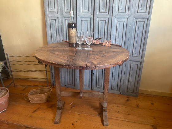 Table Vigneron Tavolo da Degustazione Tavolini Antico Francese – Wood (photo 19 of 19)