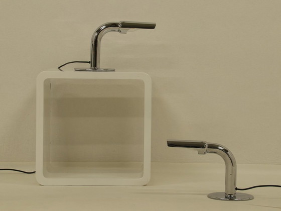 Image 1 of Set di 2 lampade da tavolo modello Gulp di Ingo Maurer, Germania, anni '60