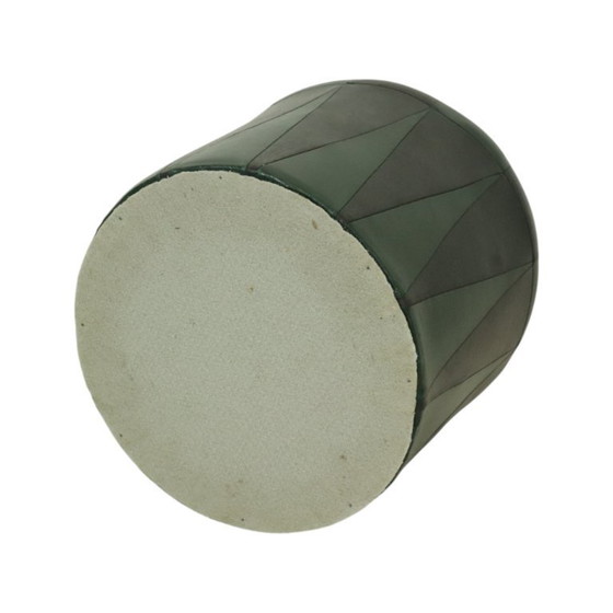 Image 1 of Vintage Green Black Pouf