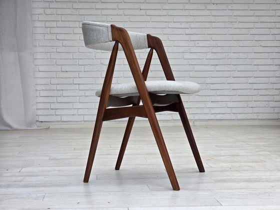 Image 1 of 1960s, Danish design by Th.Harlev, model 205, set of 4 reupholstered chairs.