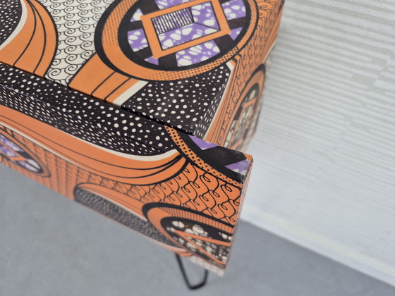 Image 1 of Sideboard on hairpin legs. Vintage (hall) cabinet, decoupage.