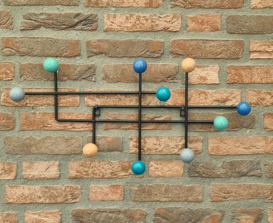 Image 1 of atomic style coat rack, wall coat rack,

ball coat rack, Sputnik era style