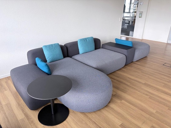 Image 1 of Sofá lounge LaPalma PLUS gris + Mesa LaPalma Brio
