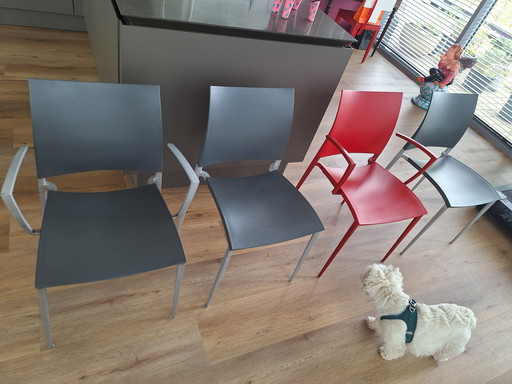4 design eetkamerstoelen