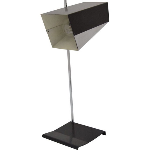 Vintage adjustable table lamp in lacquered metal by Josef Hurka for Napako, Czechoslovakia 1960