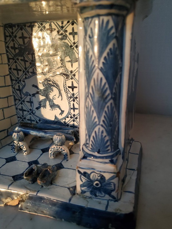 Image 1 of Delfts blauw - Miniatuur schouw - 18e eeuw (Ref 3875)