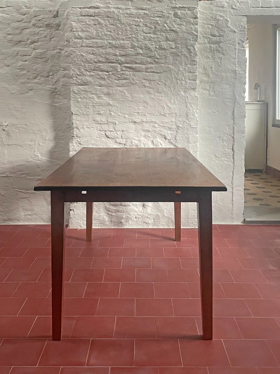 oude Franse eettafel met aanzetblad, houten penverbindingen – Wood (photo 24 of 27)