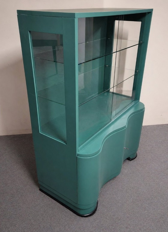 Image 1 of Art Deco vitrinekast, jaren 1950