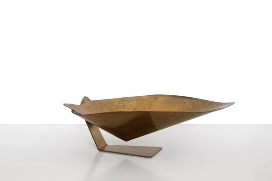 Rare brass Mathieu Matégot vide poche, 1950s – Mategot, Bowls, Mid Century Modern (photo 11 of 11)