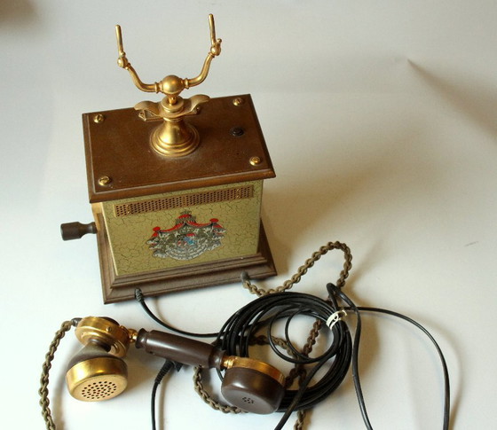Image 1 of 80s/90s push-button telephone (replica) - Vintage