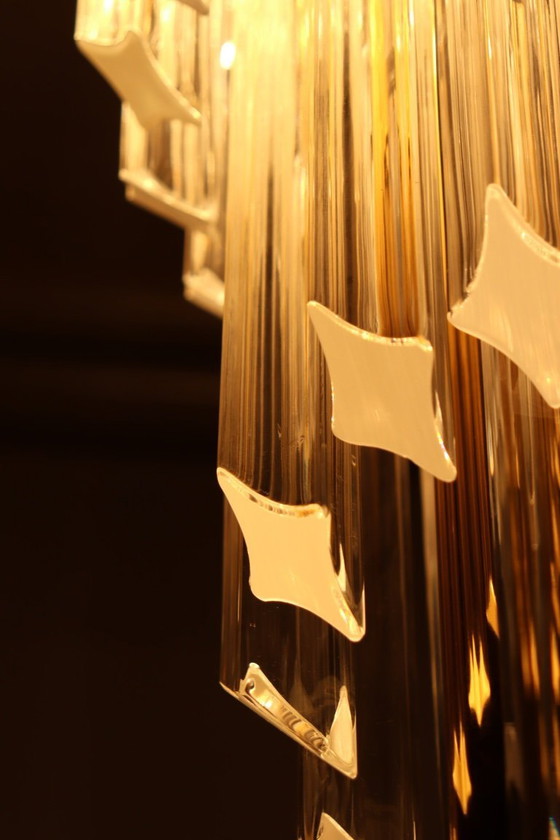 Image 1 of Large waterfall floor lamp/floor lamp by Novaresi, Murano glass, Italy, 1970s