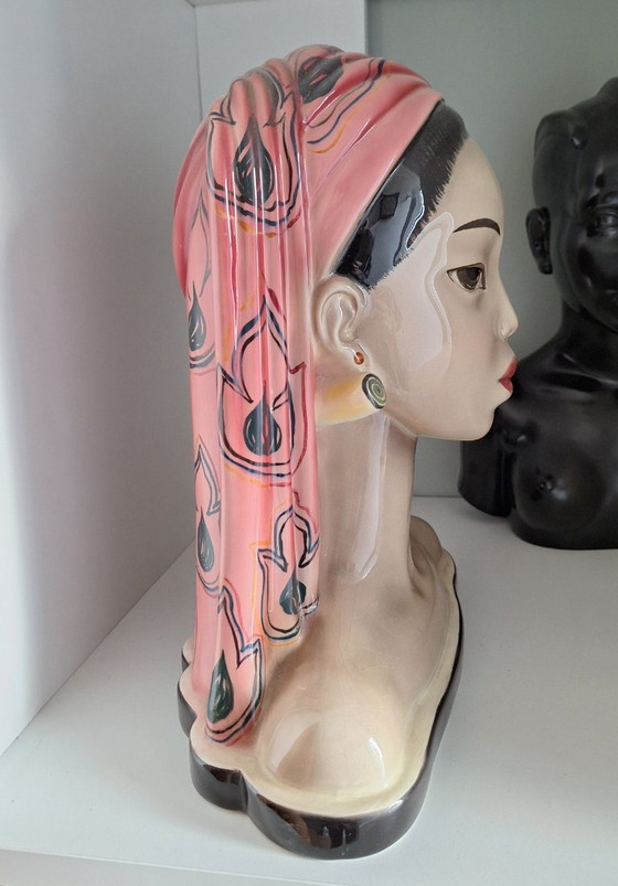 Image 1 of Vintage Bust "Bali Head" Goldscheider