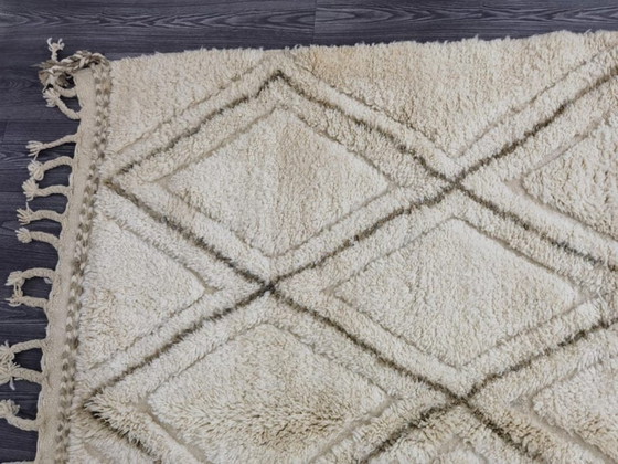 Image 1 of Alfombra hecha a mano en lana natural, 250cm x 150cm