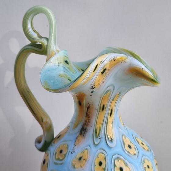 Millefiori Fratelli Toso jarrón decorativo antiguo de Murano, Venecia, principios del siglo XX (photo 6 of 14)