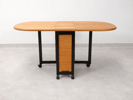 Image 1 of  4 Trieste folding chairs with storrage table - Aldo Jacober for A. Bazzani 