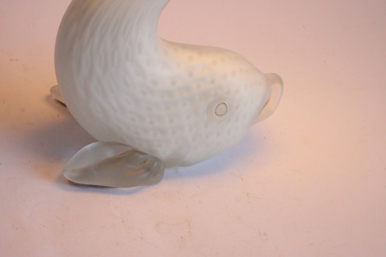 Image 1 of Visvormige Murano glazen tafellamp, Italië 1950