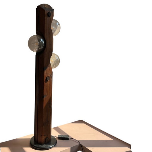 Lampadaire design brutaliste - Temde Leuchten, années 60, Suisse