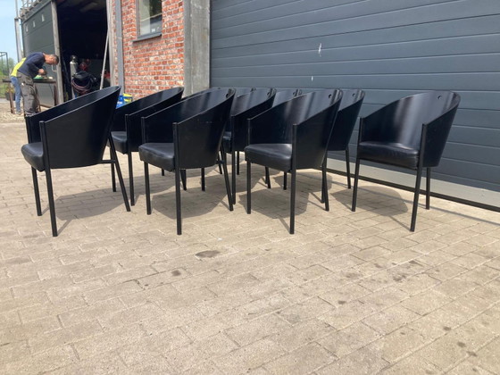 Image 1 of 6 sedie originali nere Costes Driade di Philippe Starck