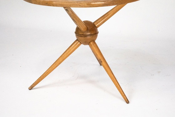 Image 1 of Table basse ronde de style Mid-Century par Cesare Lacca, Italie, années 1950.