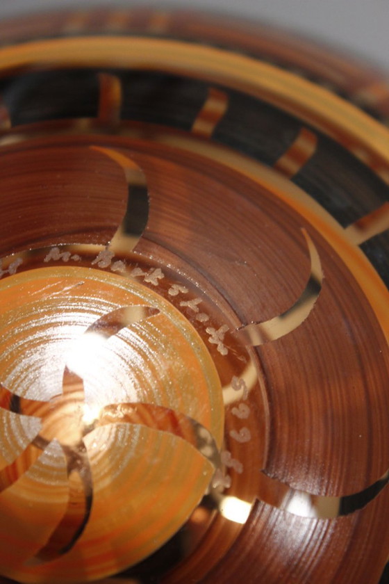 Image 1 of Cuenco escultura Monica Backström & Kosta Boda "Tonga" Suecia 1998