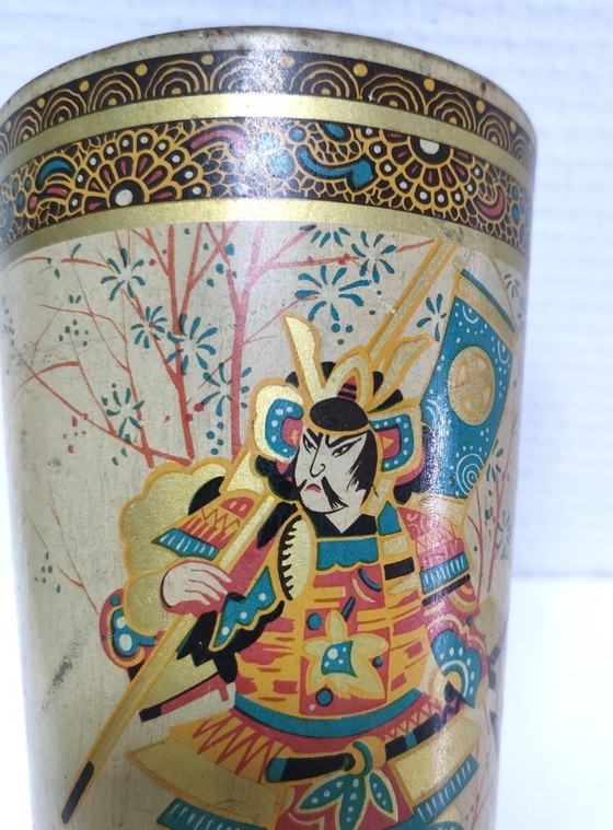 Image 1 of Portapinceles decorado al estilo japonés, mediados del siglo XX.