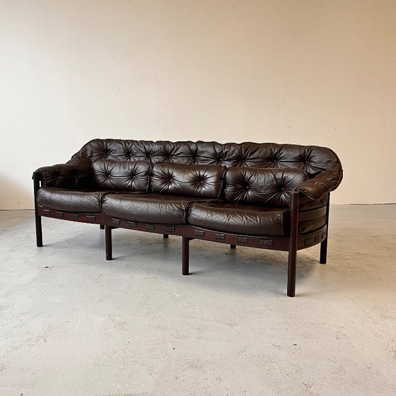 Image 1 of Sofá de cuero de Sven Ellekaer para Coja, años 70
