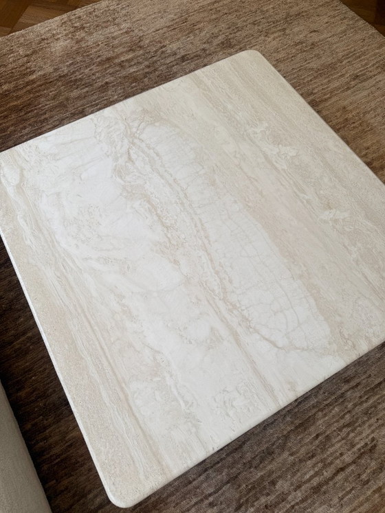Image 1 of Travertine coffee table 120x120x30