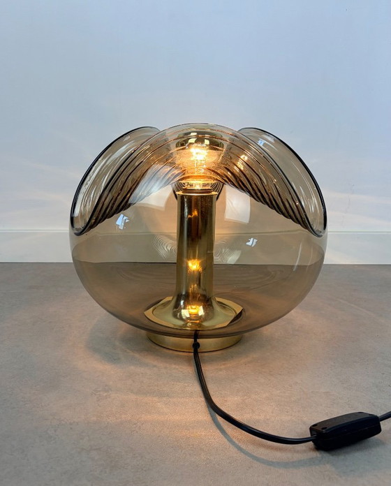 Peill Putzler Brass Futura Wave Table Lamp – Peill & Putzler, Glass (photo 8 of 12)