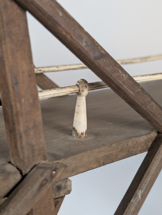 Image 1 of Modèle en bois et en fer du pont de la rivière Kwai, années 1950