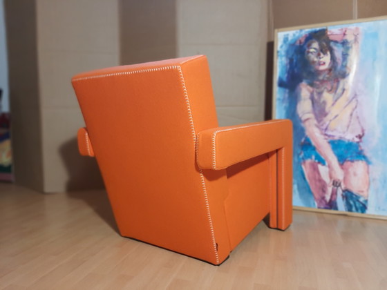 Image 1 of Cassina Utrecht 637 Nuovo mai usato in panno di lana Ruggine arancione (Serie 13L) Punto cavallo