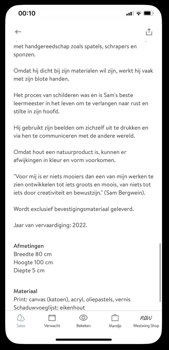 Image 1 of Originele Sam Bergwein