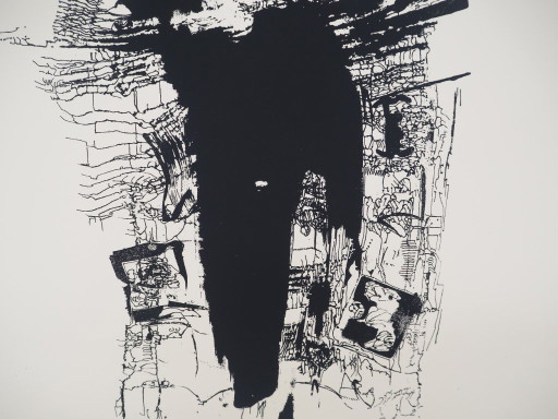 Jean-Pierre Vielfaure: Abstract Reverie, Original Signed Serigraph – lithos zeefdrukken, Paper (photo 2 of 7)