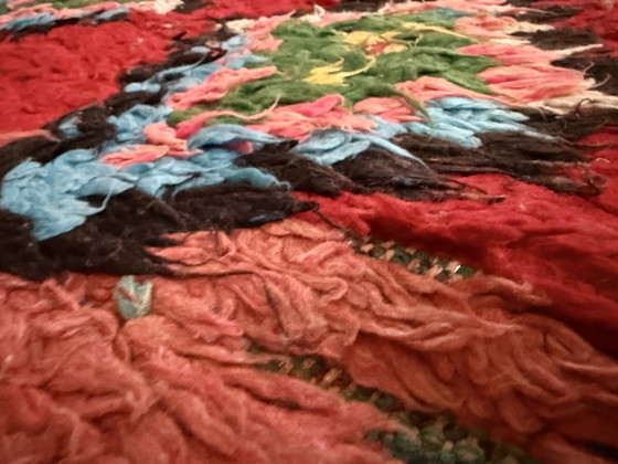 Image 1 of Vintage Marokkaanse Berber loper in rood – 331 × 92 cm