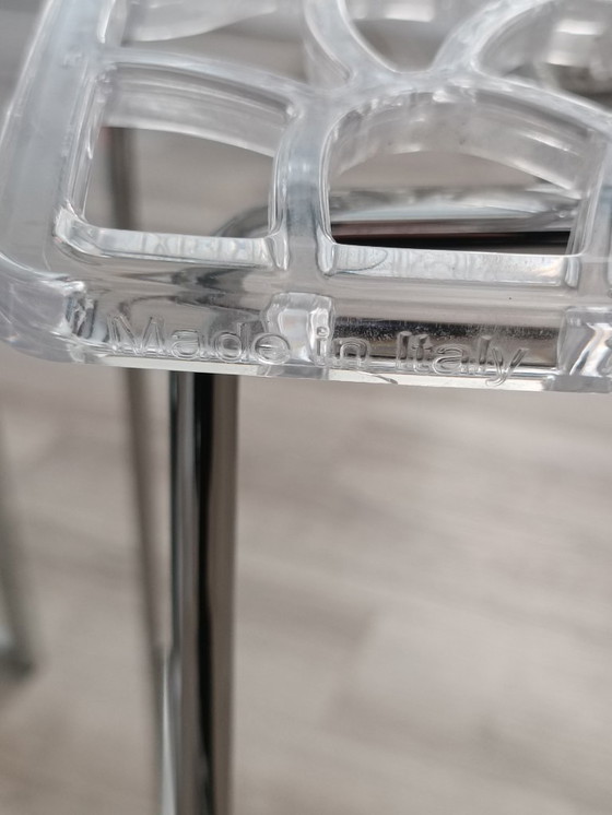 Image 1 of Pair of designer high stools Made in Italy