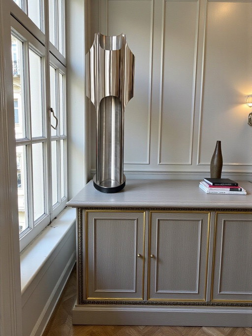 Lampada da tavolo 'Orgue' in ottone di Maison Charles, 1965