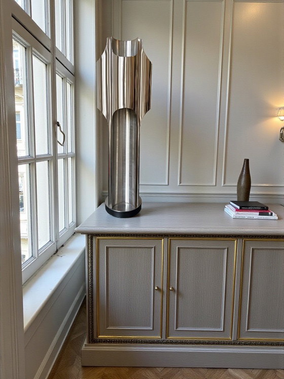 Image 1 of 'Orgue' Table Lamp in brass from Maison Charles, 1965