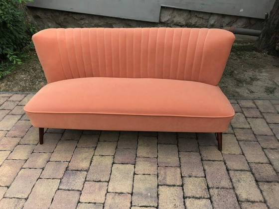 Canapé Orange Mid-Century, 1950 – Sofas, Mid Century Modern (photo 6 of 7)